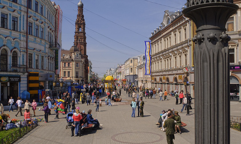 Пешеходная экскурсия по ул. Баумана и посещение Казанского Кремля